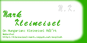 mark kleineisel business card